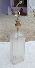 Seltene Henrys Luampoler Antike Glasflasche Kork Messingkappe Deutschland G684