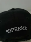 SS20 Supreme Team black 6 panel cap hat flags