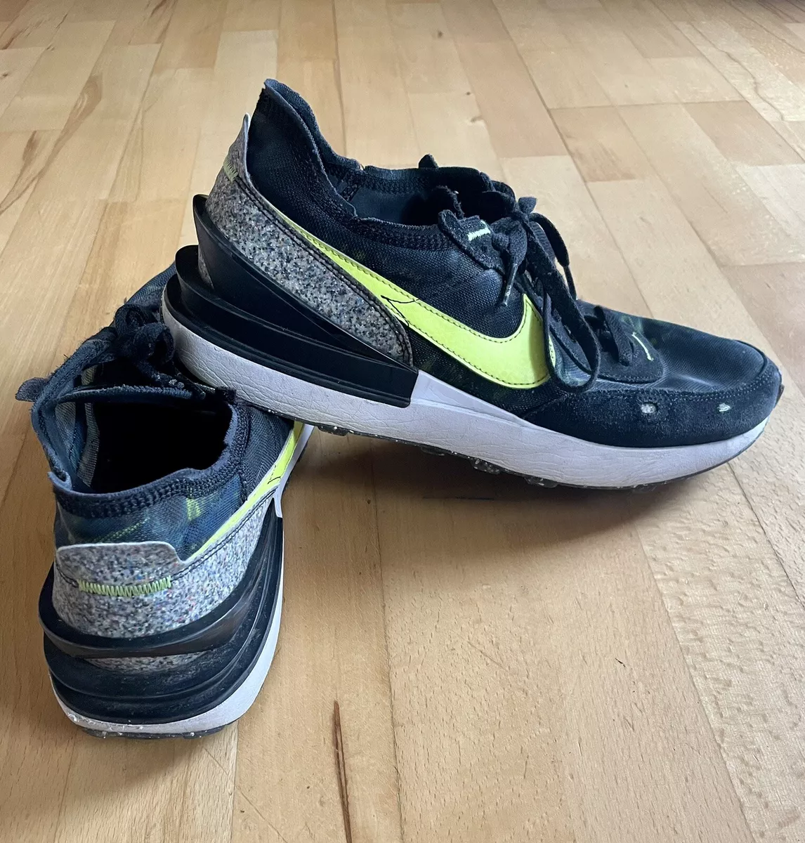 Nike Waffle One Black Volt Hazel Rush Sneakers Mens Size 12 Shoes DM9100 001