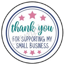 THANK YOU FOR SUPPORTING MY SMALL BUSINESS ENVELOPE SEALS LABELS STICKERS