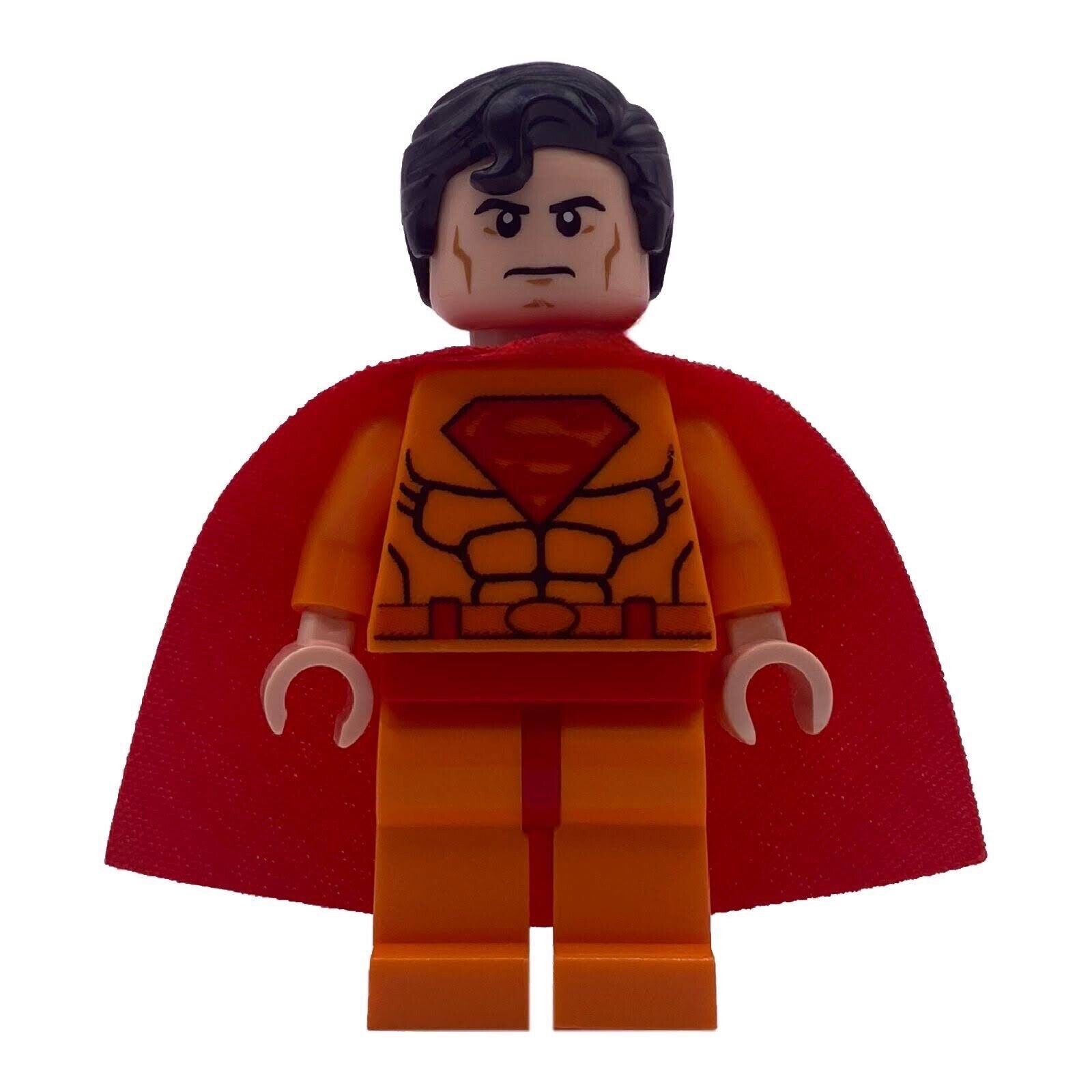 LEGO DC Superman Naranja Prueba Estampado Prototipo Minifigura Personalizada Sh003o