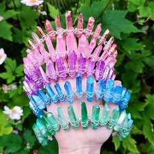 SUMMER CROWN COLLECTION Green Blue Red Pink and Purple Titanium Quartz Tiara