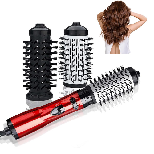 3-in-1 Multi-Directional Hot Air Styler and Rotating Hair Dryer Setting.Comb,.
