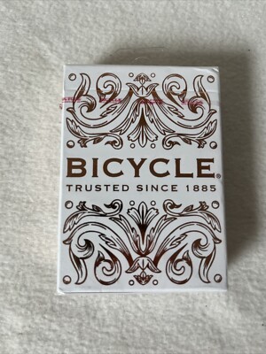 BICYCLE BOTANICA KARTENSPIELEN DECK MAGIC TRICKS POKER USPCC WEISS - Neu (S163)