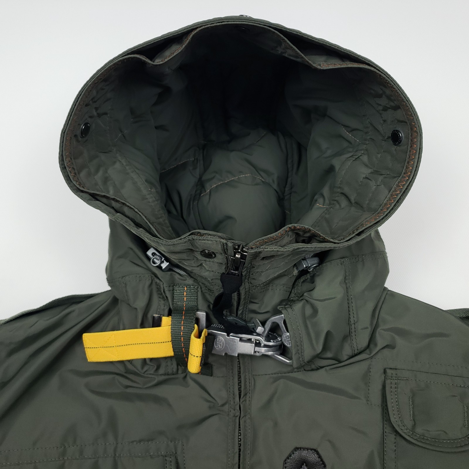Parajumpers Gobi Hooded Bomber Jacket XL Masterpiece Removable Down Liner Green image 9