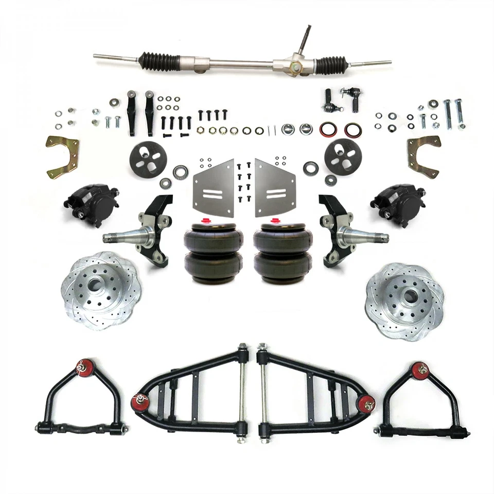 49-64 Studebaker Car Mustang II IFS Air Ride 2" Drop 5x45 Man LHD Rack Sin Xmemb Foto 2 de 4