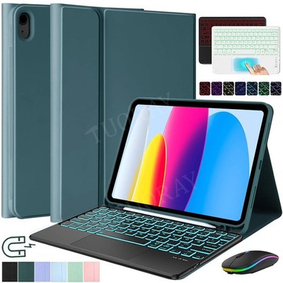 Touchpad Tastatur Hülle Maus für iPad 7 8 9 10 11th Gen Pro 11 Air 3 4 5 6 M2 M3