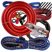 Complete 2500W Gravity 4 Gauge Amplifier Installation Wiring Kit Amp Pk2 4 Ga