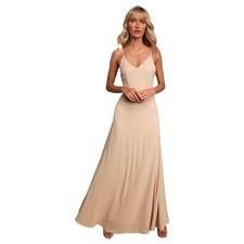 Lulus Nwt Meteoric Rise Blush Pink Maxi gown Dress small