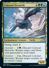 Colossal Skyturtle Light Play, English Magic the Gathering MTG Kamigawa: Neon Dy