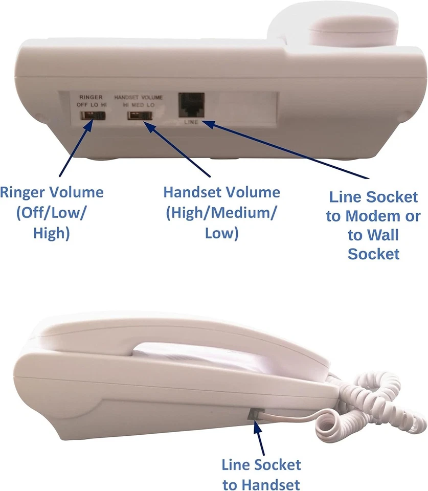 Memo24 Big Button and Picture Corded Landline Phone for the Elderly - Image 4 of 4