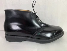 Mason Black Leather Chukka Ankle Boot Shoes Mens 11 EE Union Made in USA