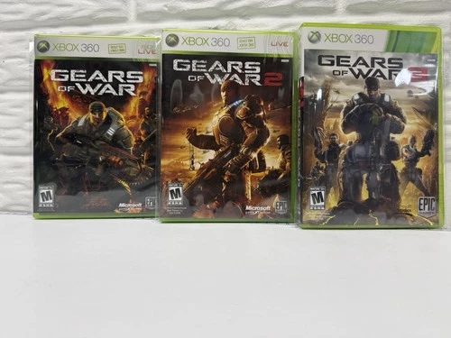 Gears of War 1, 2, & 3 Trilogy (Xbox 360, 2011) 3 Game Bundle W/Manuals - TESTED