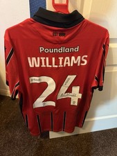 Walsall FC Harry Williams Match Worn Signed Home Shirt 24/25 Vs Chesterfield