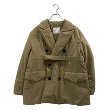 Sacai Womens Quilted Padded Belted Waist Coat Size 1 Brown 23AW 23 06863 Auth