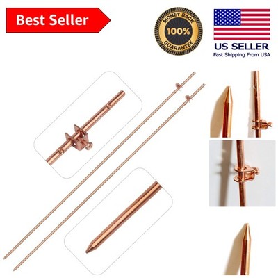 Reliable 2 Pack of 4' Ground Rods - Optimal Choice for Electric Fences & More
