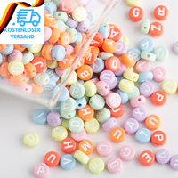 1000 StüCk Bunte Buchstaben Perlen,4X7Mm A-Z Acrylperlen Buchstabenperlen, Buchs