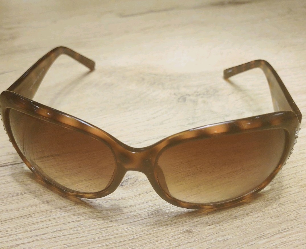 Rhinestone Tortoiseshell Sunglasses - image 1