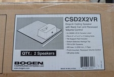 Bogen CSD2X2VR 2 Pack Speaker Ceiling 2x2 w/Volume
