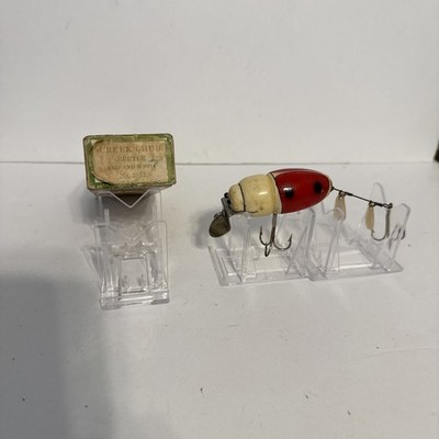 Creek Chub 3852 Beetle ホワイト c 1940 Vintage Creek Chub Beetle Lure #3852 Red/White W/Correct Box | eBay