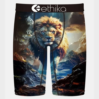 Ethika Boxers Slips Homme Staple Fit Noir Motif Animal S-2XL - Photo 1/4