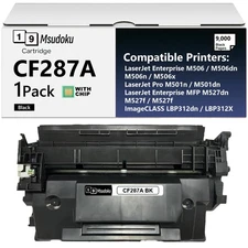 1PK CF287A 87A Black Laser Toner Cartridge Fits For HP LaserJet Enterprise M506n