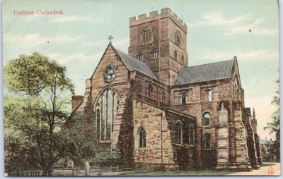 Carlisle Vintage Postkarte Dekor Kathedrale England