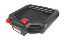 MaxWorks 51165 16-Quart Oil Drain Container, Black   Deep Drain Well, Ergo
