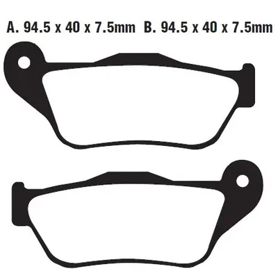 Plaquettes de frein EBCSFA430 EBC Brakes - Photo 1/4