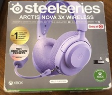 NEW - STEELSERIES ARCTIS NOVA 3X XBOX LAVENDER