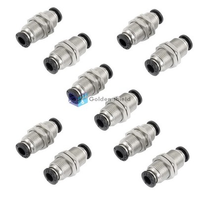 10Pcs JPM-6 6mm Pneumatic Air Valve Push In Joint Quick Fittings Adapter Kd #bv