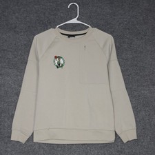Boston Celtics NBA Sweatshirt Youth L Tan Pullover Long Sleeve Top Fan Gear