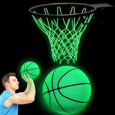 Jenaai 3 Pcs Glow Basketball Set, Includes Size 7 Glowing Light... 