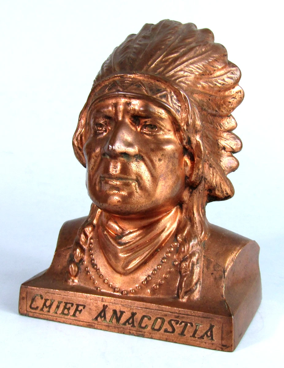 アンティーク雑貨 INDIAN BANK Indian Head Bank In Collectible Promotional Piggy Banks for sale