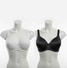 Valbonne Full Cup Minimiser Bra – Underwired Stretch Support Bra Black or White