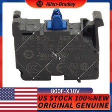 Allen Bradley 800F-X10V Pushbutton Contact Block 1NO-LV 600V 2.5A, 22.5mm PB