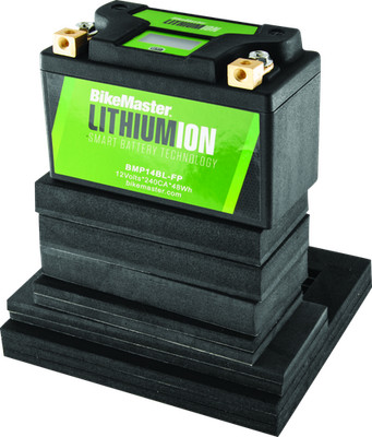 BikeMaster Lithium Ion 2.0 Powersports Battery BMP14Bl-FP