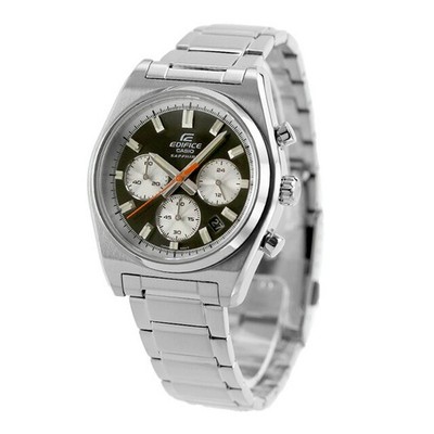 CASIO Edifice EFB-730D-1AVDF Black Silver Chrono Quartz Men's Watch New in Box