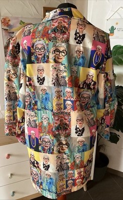 Ital. Offene Edel Cabanjacke Mantel SO COOL ONE SIZE QIAN 40 42 44 Pop Art