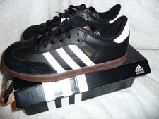 Adidas YOUTH SNEAKERS SAMBA CLASSIC JUNIOR BLACK / WHITE 036516 SIZE: 3.5 NEW