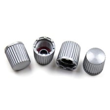 Valve Stem Caps Plastic Car Tire Caps TPMS Replacement Valve Stem Covers Gray