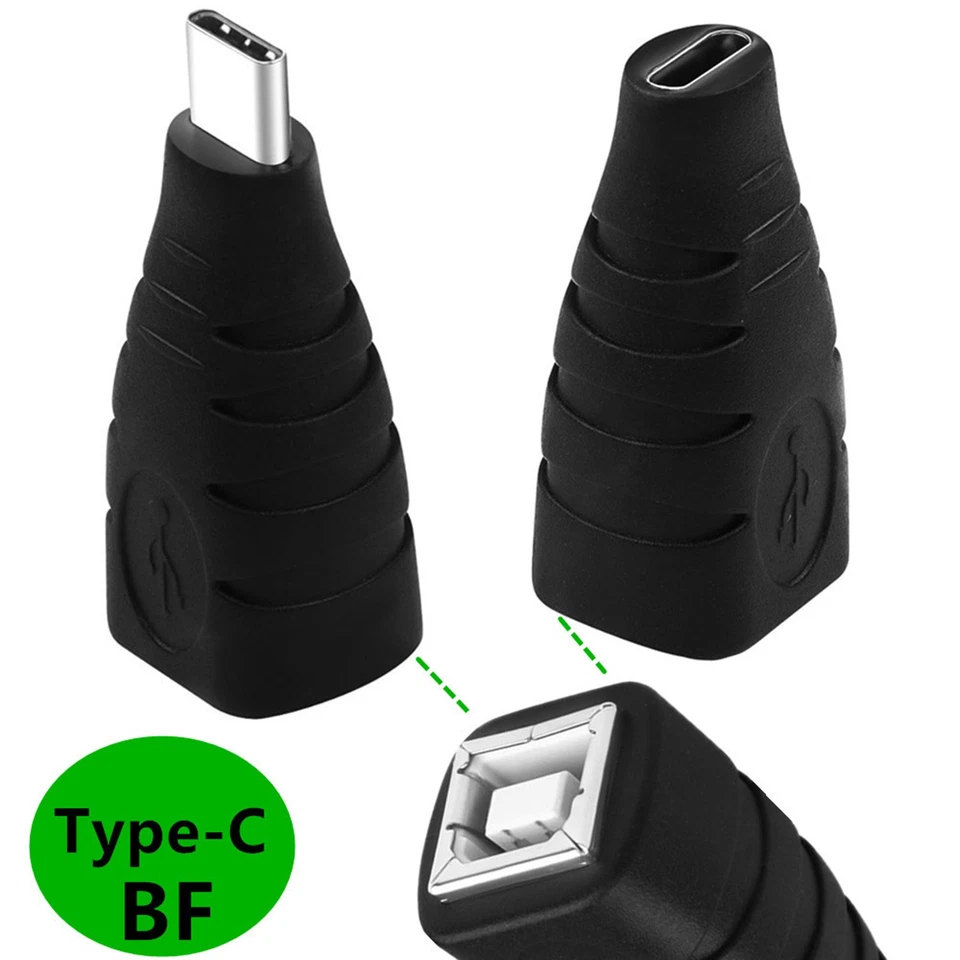 USB C Stecker/Buchse auf B 2.0 Buchse Drucker Konverter Daten Sync Ladeadapter