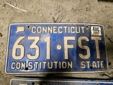 1990 Connecticut state plate.