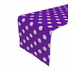 Poly Cotton Polka Dots / Spots Table Runner Kitchen Dining Room Kids Home Decor