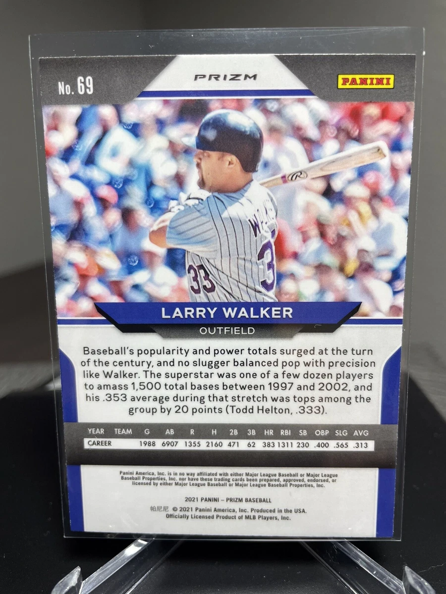 2021 Panini Prizm #69 Larry Walker Silver PRISM HOF | eBay