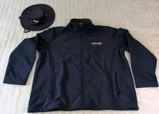 XL Wear Guard Aramark Envoy Blue Polyester Insulated Jacket Mens Style 6147  Hat