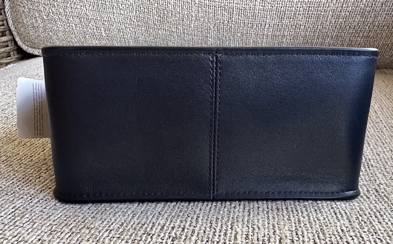 Coach Leather Dark Navy Bowery Crossbody Refined Calf Leather 57714 New With Tag image 8