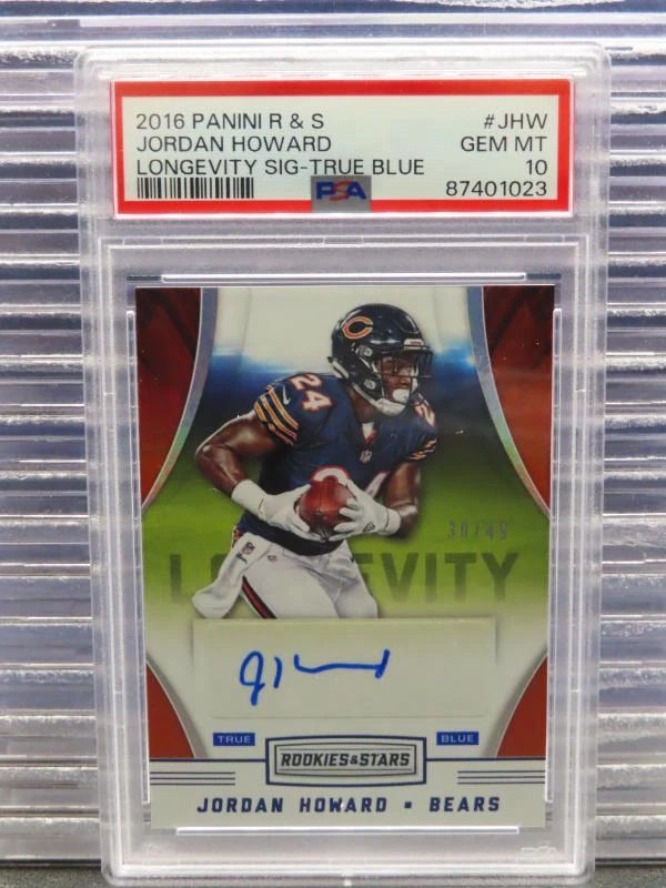 Jordan Howard Panini Rookies & Stars Longevity Signatures #JHW True Blue
