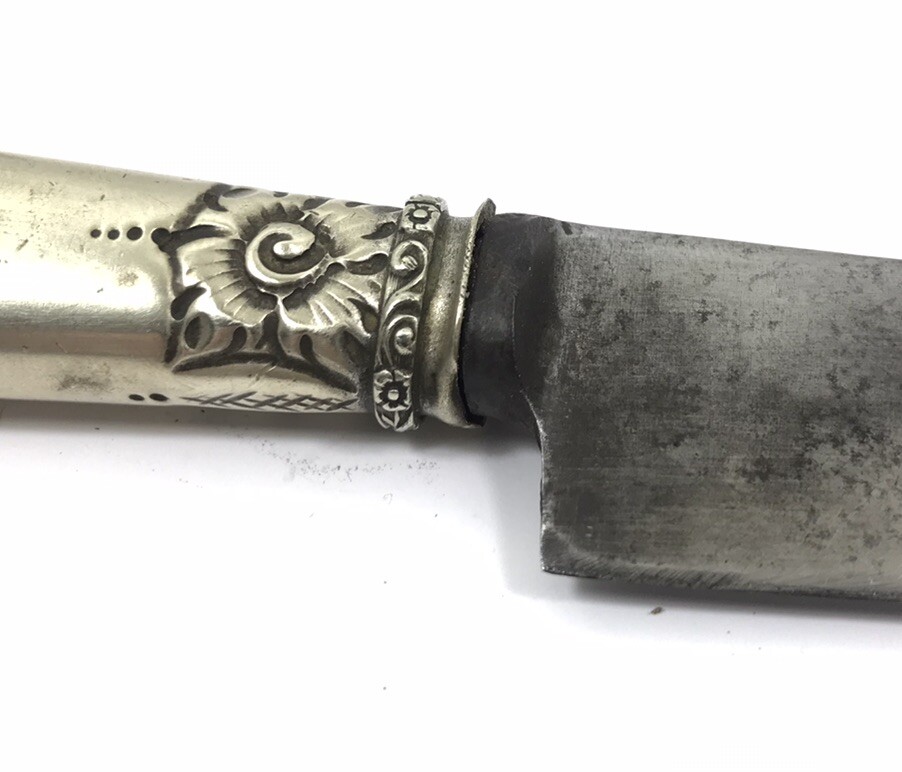 Argentina Alpaca Gaucho Knife With Sheath Argentine JU-CA early 1900s 2308-SX