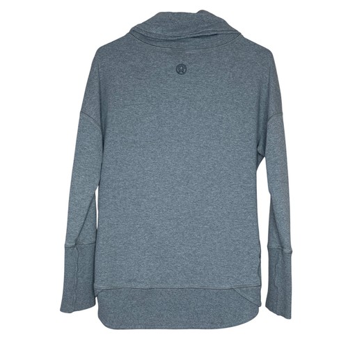 Lululemon Rest Day Women's Gray Cowl Neck Pullover Athletic Sweatshirt Size 6 - Picture 2 of 7